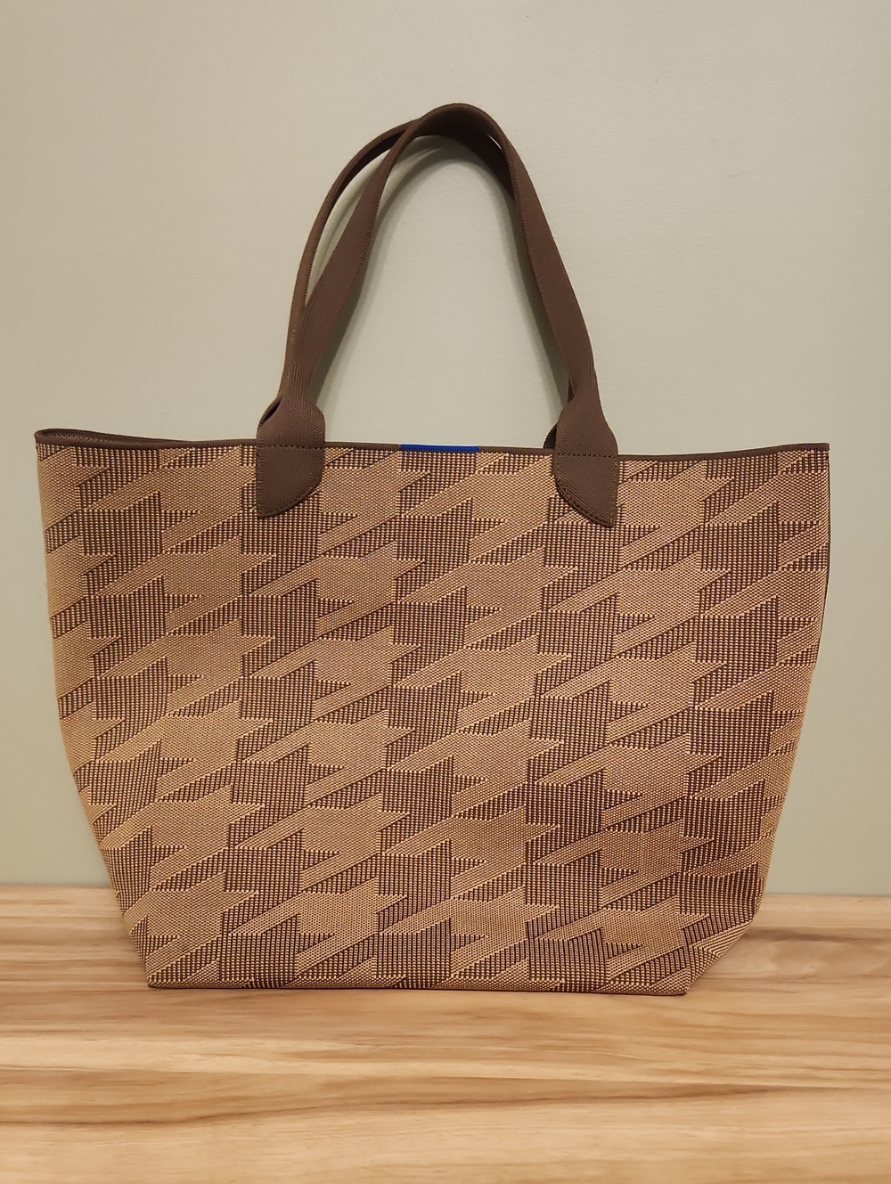 Rothy's Brown Patterned Tote - Two-Tone Brown Design